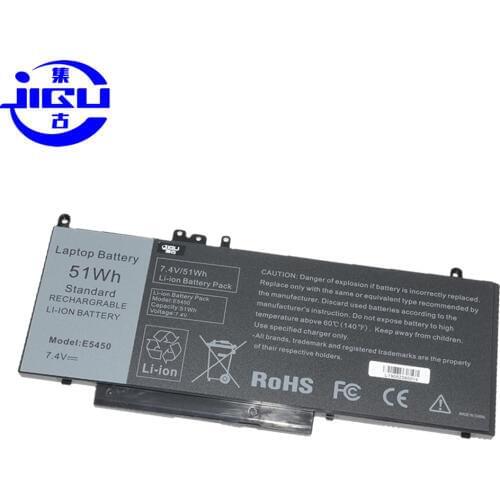 JIGU New Replacement Laptop Battery For DELL Latitude E5450 E5470 E5550 E5570 8V5GX R9XM9 WYJC2 7.4V 51wh G5M10