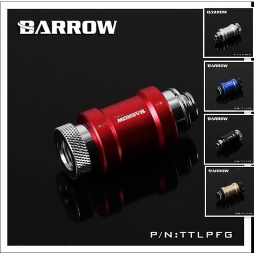 Barrow TTLPFG Flat push type check valve single inner thread part for water cooling computer