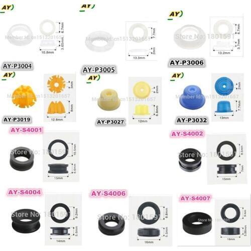 Free shipping 50sets Fuel injector rubber seal kit pintle cap kit for fuel injector repair kits/service kits for BWM and Ford