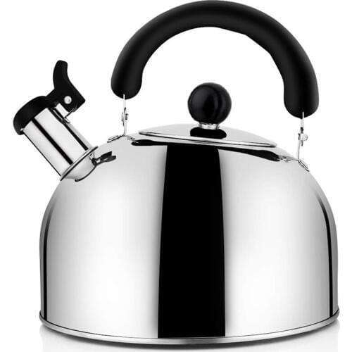 Tea Kettle Stovetop Whistling Tea Pot, Stainless Steel Tea Kettles Tea Pots For Stove Top, 4.3Qt(4-Liter) Large Capacity With Ca