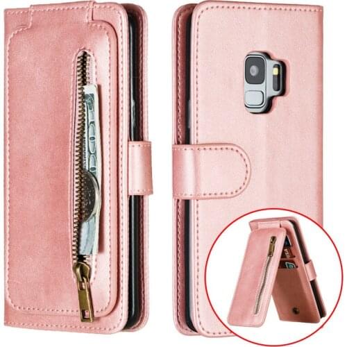 Luxury Purse Leather Case For Samsung Galaxy S9 S8 S10 S20 Plus S7 Edge Note 20 Ultra Wallet Multi Card Holder Cover Coque Etui