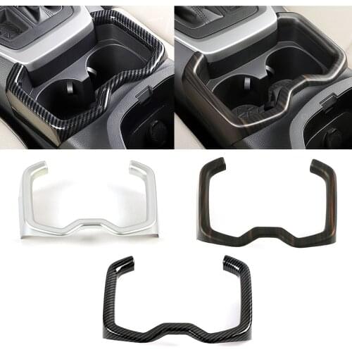 For Toyota Rav 4 Rav4 2019-2021 Peach Wood Color Center Console Water Cup Holder Storage Box Frame Trim Carbon Fiber Printed
