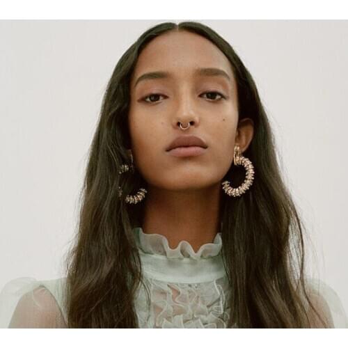 Women's Gold Earrings HYSECMAO China