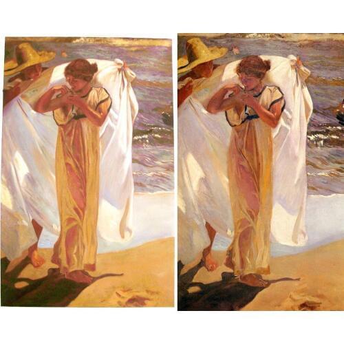 Hand painted Wall art on Canvas Custom Portrait oil painting Modern canvas art for living room Paint from photo