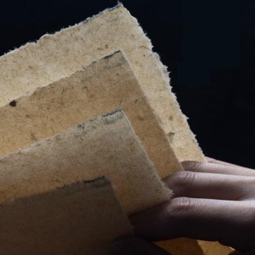 Chinese Pure Mulberry Paper Antique Method Handmade Natural Color Bamboo Pulp Paper Calligraphy Painting Half-Rice Xuan Paper
