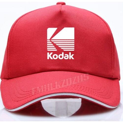 Kodak Photography Logo baseball caps for Men Camera Film Retro Vintage Cotton womens Hip Hop Caps sun shade