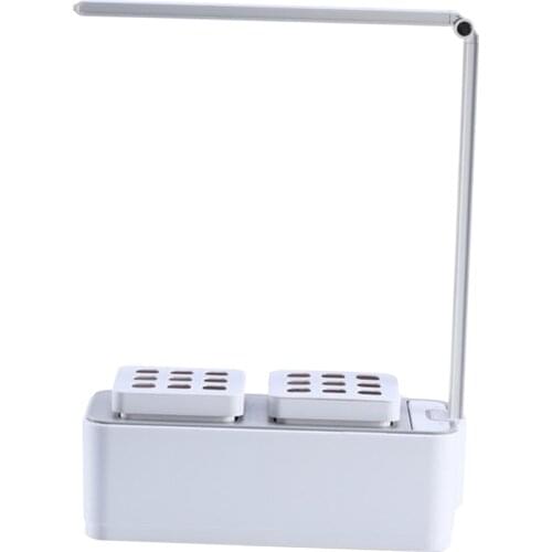 Tabletop Hydroponic Growing System Garden Kit LED Growing Lamp 8W, UK Plug