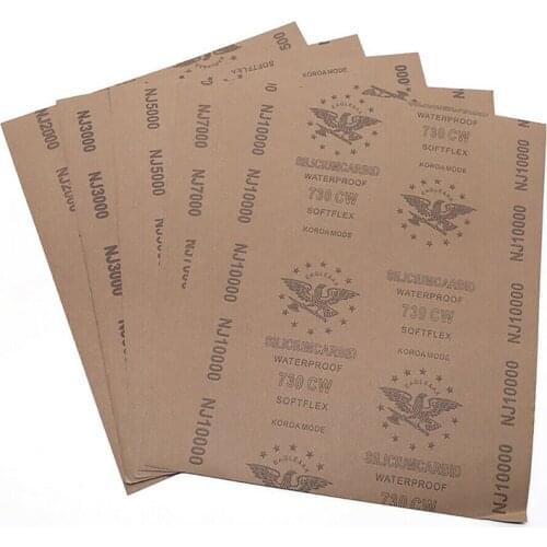 9”*11” Wet And Dry A4 Sandpaper 1000 1200 1500 2000 2500 3000 5000 7000 10000 Grit For Sanding And Polishing