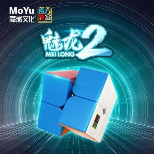 New Accive MoYu 2x2x2 meilong magic cube stickerless puzzle cubes professional cubo magico educational toys for students