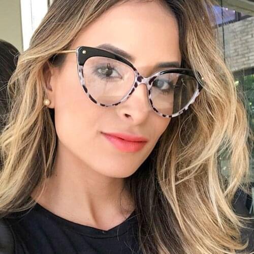 TR90 Anti-blue Light Luxury Cat Eye Glasses Frame for Men and Women Optical Fashion Computer Eyeglasses