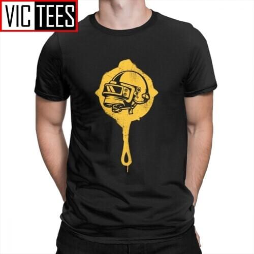 PUBG T Shirt Pan Helmet Winner Winner Chicken Dinner Adult Crewneck Short Sleeve Gift T-Shirt Tees Novelty 100% Cotton