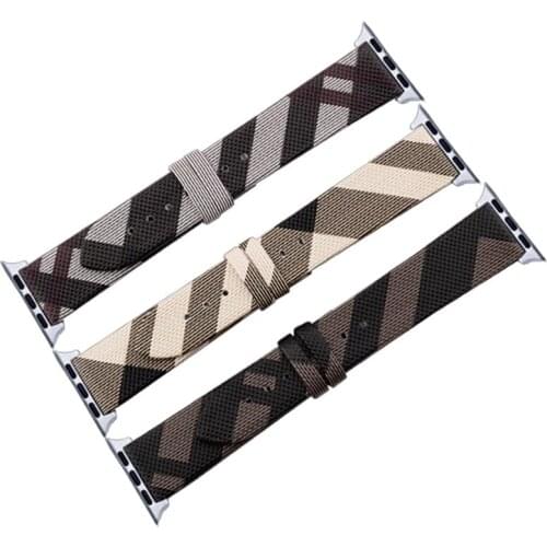 PU+leather watch band black rice white brown wristband fit Apple Iwatch 1/2/3/4 female and male fashion sports accessories