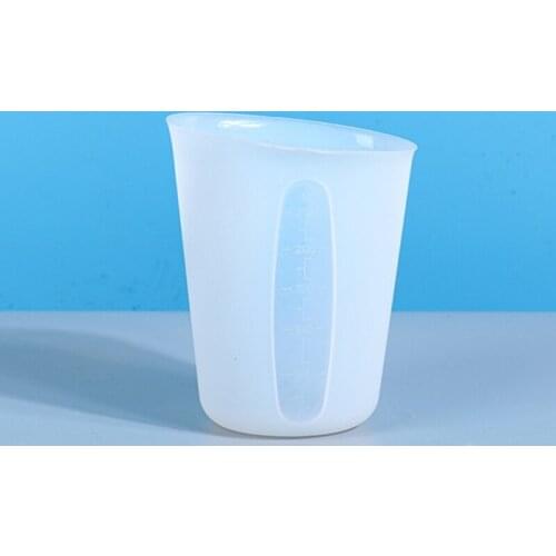 Crystal Epoxy Resin Mold 250ml Measuring Cup Mug Silicone Mould DIY Crafts Decorations Casting Tools 97QE