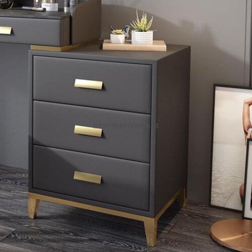 Yuepin Huiyi Minimalist Three Bucket Cabinet Bedroom All Solid Wood Simple Modern Living Room Storage Paint Storage Cabinet