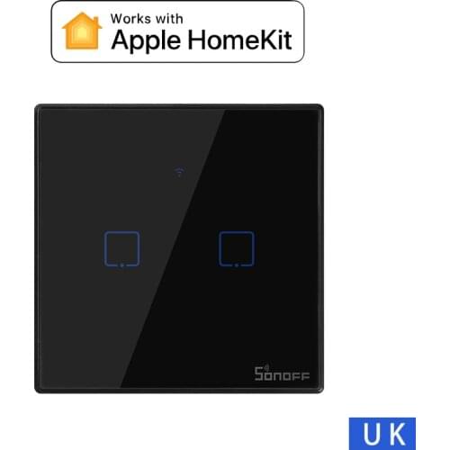 Sonoff T3UK 1/2/3 gang TX Series 433Mhz RF Remote Controlled Wifi Wall Light Switch Apple Homekit Siri Voice Control Smart House