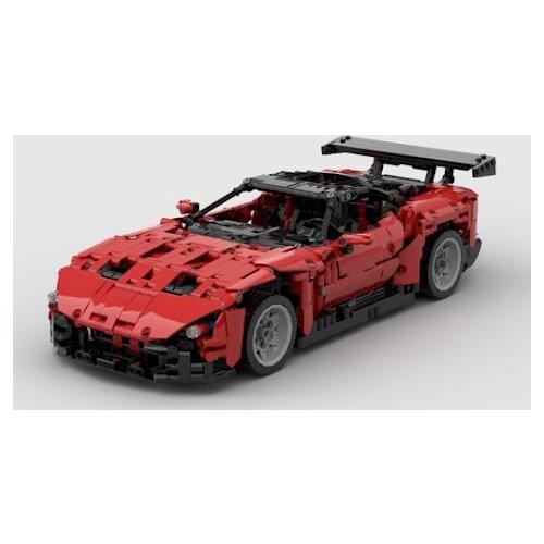 Technology building block RC sports car motor MOC-18800 assembly brick boy toy birthday gift model DIY Education