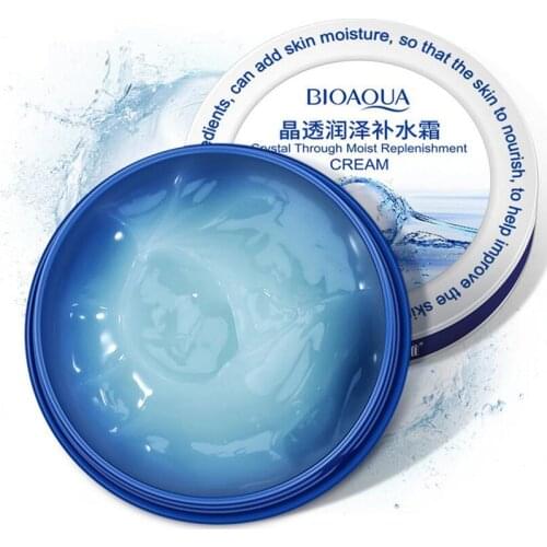 BIOAQUA Face Crystal Moisturizing Face Cream Skin Care Nourish Tight Filling Water Hyaluronic Acid Cream 38g