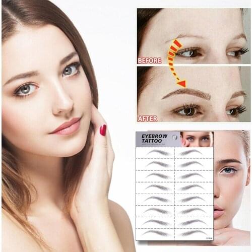 Eyebrows Makeup Waterproof Eyebrow Tattoo Sticker Lasting Natural Charming Exquisite Fashion Fake Eyebrow Lamination Cosmetics
