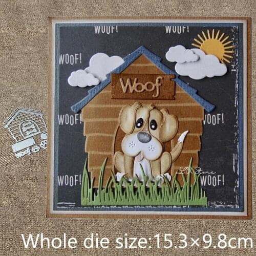 XLDesign Craft Metal Cutting Dies stencil mold dog house decoration scrapbook Album Paper Card Craft Embossing die cuts