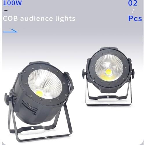 2pcs/lots 2018 LED Par COB 100W With Barn Door High Power Aluminium Case Stage Lighting with 100W COB ,cool white and warm white