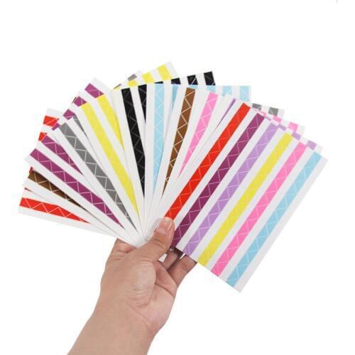 20 sheet Scrapbook Paper Photo Albums 102 pcs/sheet PVC Photo Ablum Corner Stickers DIY Colorful Corner Frame Picture Decoration