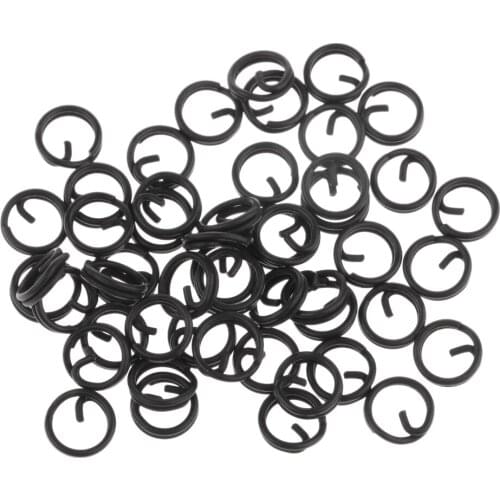 50pcs/lot Multi-purpose Gardner Covert Q Rings / Accessories / Carp Fishing for Using with Lures, Rigs and Leaders