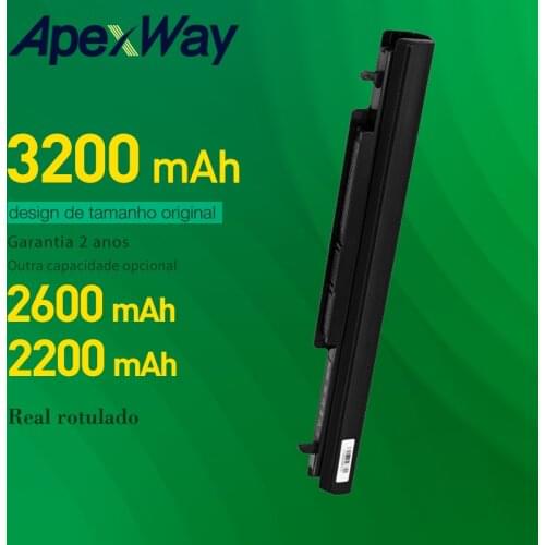 Apexway A41-K56 Laptop Battery for Asus k56 k56c k56cb k56cm A46CB A56CB E46CB K46CB K46 K46C K46CA K46CM R405CB R505CB A32-K56