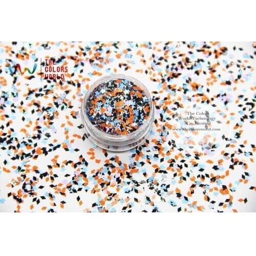 RM-342 Mix Colors and shapes Glitter for nail art makeup and DIY decoration