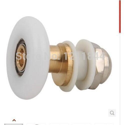 Shower room pulley glass door nylon roller wheels copper large bearing23mm