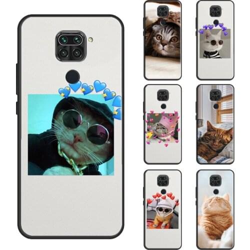Cute Cat Animals Kitten Case For Xiaomi Redmi Note 10 Pro Note 9 Pro 7 8 9S 8T Cover For Redmi 9T 9A 9C K40 7A 8A
