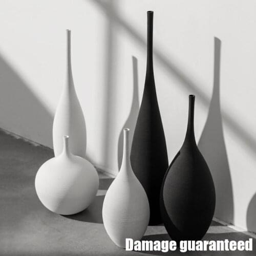 Jingdezhen Modern Minimalist Handmade Art Zen Vase Ceramic Ornaments Living Room Model Home Decorationваза для цветов