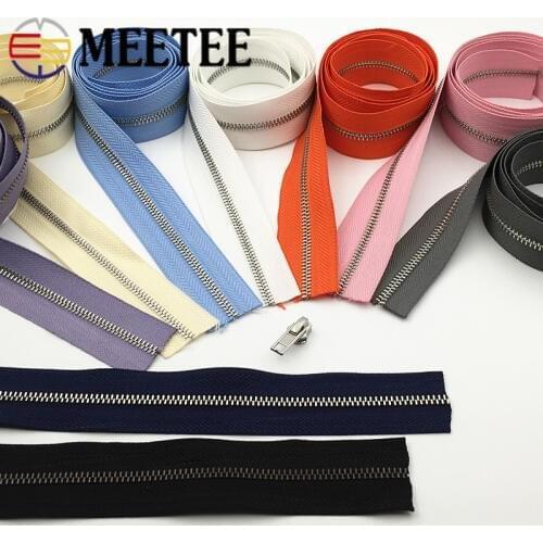 1Meter Eco-friendly 3# Metal Zippers Without Slider for Clothing Walletg Purse Zip Repair Kits Backpack DIY Sewing Accessories