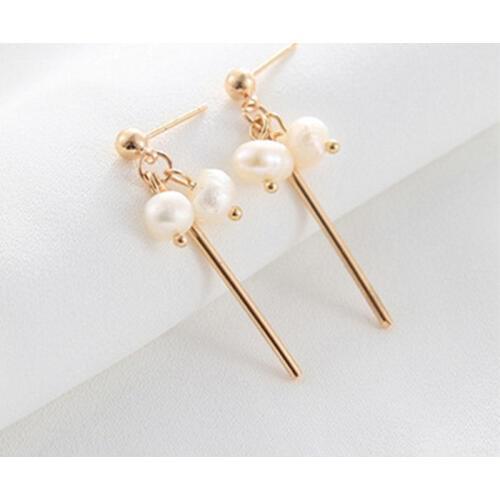 Minimalist Design Elegant Simulated Pearl Earrings for Women Fashion Statement Jewelry Charm Gold Color Earring Fashion hot
