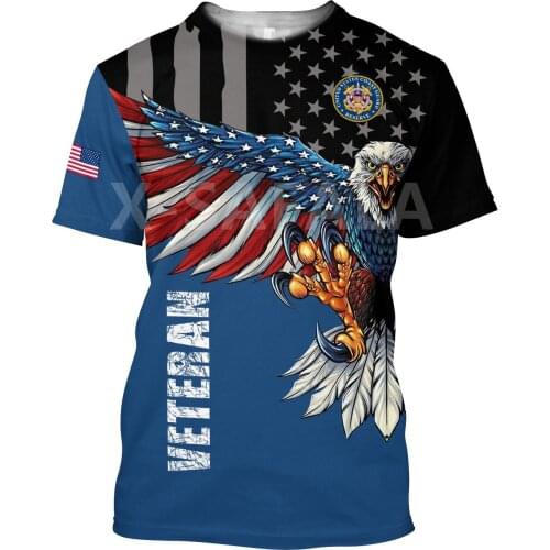 USA Army Flag Navy Veteran Eagle Men Women 3D Printed T Shirts Unisex Harajuku 3 Shirt Tee Tops
