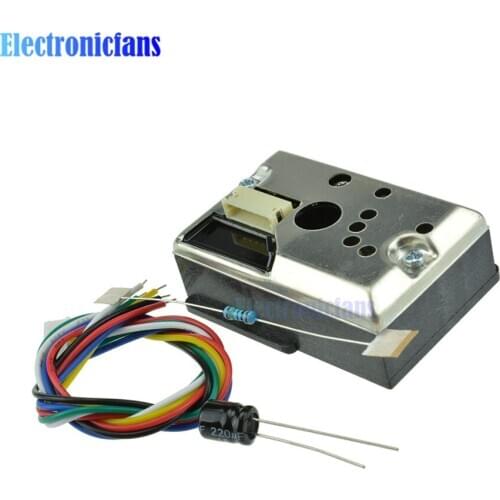 GP2Y1010AU0F Compact Optical Dust Sensor Smoke Particle Sensor Module PM2.5 Dust Sensor Module With Cable