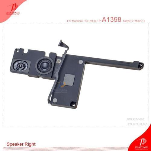 Hanxunda 923-0660 speaker right for MacBook Pro 15" Retina A1398 replacement Mid 2012 to Mid 2015