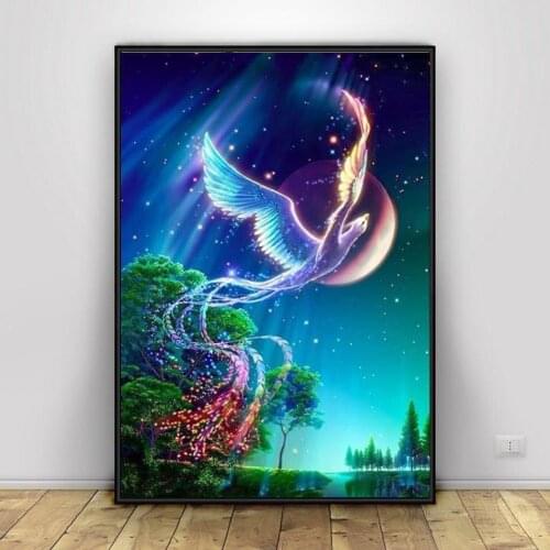Diamond Painting Kit Animal Pictures Of Rhinestones Diamond Embroidery Cross Stitch Animal Phoenix Bird Mosaic Handmade Gift