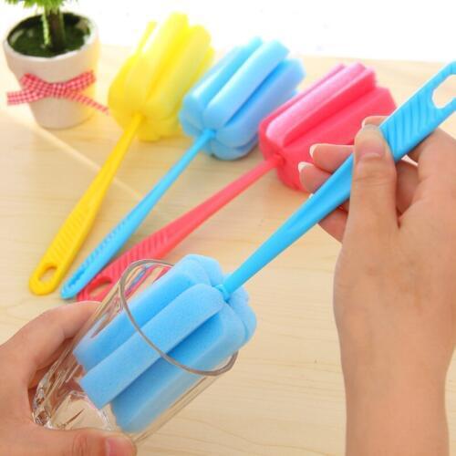 New Environmental Cleaning Brushes For Glass Milk Bottle Family Use Glasses Sponge Cup Brush