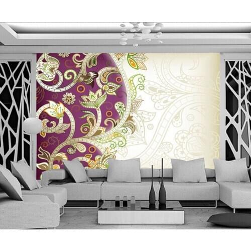 Custom 3D large mural,European decorative pattern retro background wall papel de parede, living room TV wall bedroom wallpaper