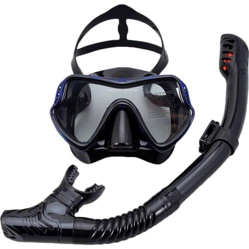 Diving goggles snorkel set adult large frame silicone mask swimming snorkeling mask diving glasses Goggles