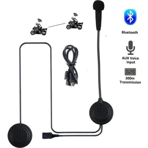 EJEAS E200 Motorcycle Handsfree Helmet Intercom Bluetooth Interphone Headsets for 2 riders 300M Wireless Intercomunicador