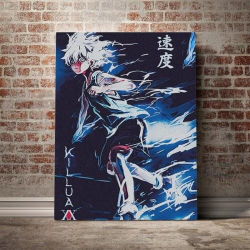 Anime HUNTERxHUNTER HxH Killua Poster Canvas Painting Wall Art Living Room Bedroom Study Home Decor Prints Framework Gift