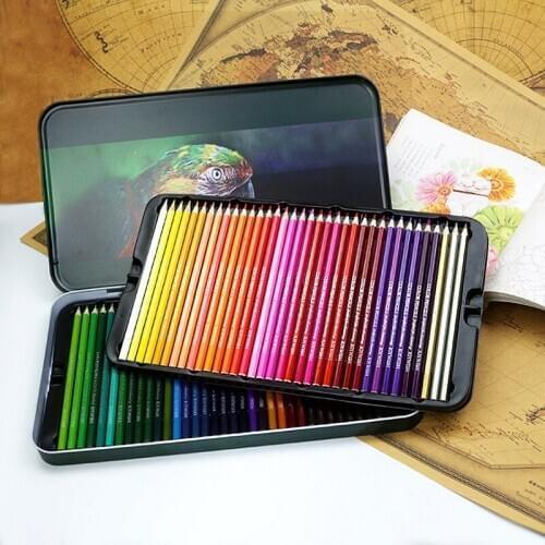 JOSEPH 72 Colors Professional Oil Colored Pencils Drawing Color Pencil with Iron Box Children Gift For Painting Art Supplies