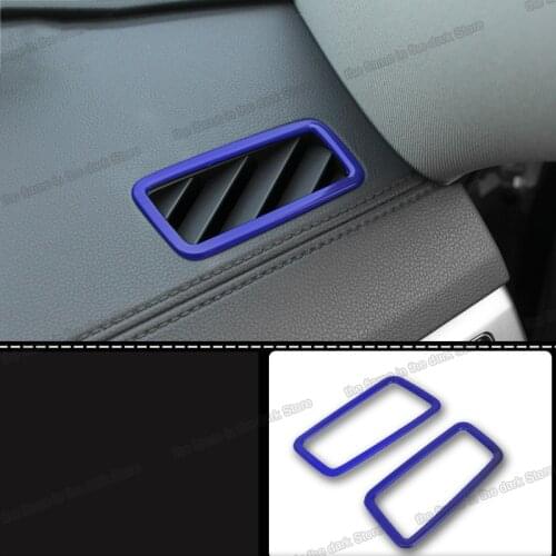 Lsrtw2017 Carbon Fiber Car Dashboard Vent Frame Outlet Trim for Volkswagen Vw Atlas Teramont 2018 2019 2020 2021 Accessories