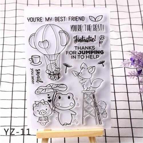 Multiple patterns Silicone Clear Stamps for Scrapbooking DIY Album Card Decoration Embossing Folder Craft Rubber Stamp Molds