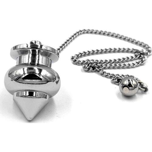 SONGLONG Metal pendulums of reiki Pendulos Radiestesia Pendulums for Dowsing Spiral Cone Antique Pyramid Pendule Reiki