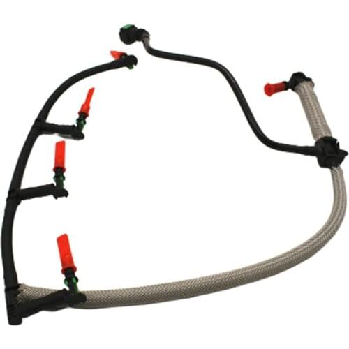 Transit 2.2 Fuel Pipe For Ford 1761932 Bk3Q-9K022-Ag Transit Mk7 Mk8 2.2 Injector Diesel Fuel Leak Off Pipe + Clips Defender