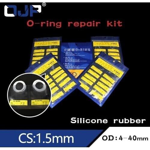 O-ring White Silicone CS1.5mm OD4/5/6/7/8/9/10/11/12/13/14/15/16/17/18/19/20/21/22/23/24/25/26/27/28/29/30/32/34/35/38/40*1.5mm