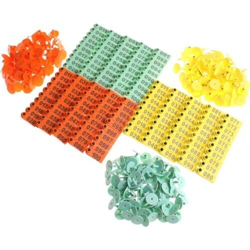 Signs With Word Ear Laser Typing Copper Head Earrings Farm Animal Identification Card Pig Sheep Rabbit Goat Cattle Cow Ear Tag