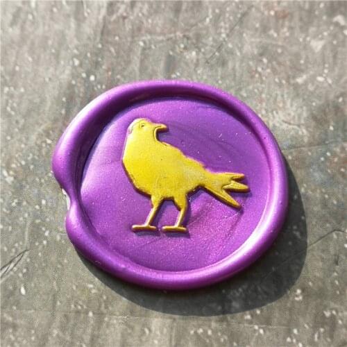 RAVEN bird Seal Stamp Wax Seal Stamp Wedding Party Birthday Invitation Stamp Letter Envelope Seal Wax Stamp & Stick Set